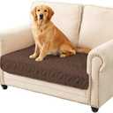Ameritex Waterproof Pet Bed Cover Anti-Slip Dog Bed Blanket for Sofa and Furniture Waterproof New Pattern Design (Chocolate, 30x53 Inch (Pack of 1))