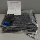 25 Pack Animal Barrier Fences, 1.25in Gap No Dig Garden Fence for Dog Rabbit, 17in (H) X 27ft (L) Rustproof Metals Ground Defense Border for Garden, Patio, Yard, Landscaping