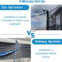 Vantic Trampoline Sprinkler, Net Friendly Water Sprinkler for Kids, 360 Rotating Sprinkler for Trampoline, 5 Minutes Quick Setup Trampoline Accessories (Blue)