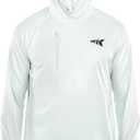 KastKing Sun Tamer Performance Fishing Hoodie, UPF 50 Sun Protection Shirt, Built-in Neck Gaiter, HYDROCOOLING Cooling Fabric (White), XXL