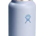Hydro Flask Water Bottle - Insulated Stainless Steel - Wide Mouth Flex Lid, Non Spill, Leakproof and Refillable in 32 Oz Surf Blue