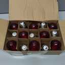 15 Pack S14 LED Red String Light Bulbs, Shatterproof 2 Watt Replacement Bulbs for Outdoor String Light, Waterproof Decorative E26 Base Red Filament Edison Christmas Light Bulbs, 120V