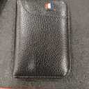 Men's Thin Portable Multiple Card Slots Large-Capacity Protective Cover Card Holder Wallet (Black)