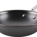 KitchenAid NITRO Carbon Steel Stir Fry Pan/Wok, Stainless Steel Handle, Compatible with All Cooktops, 10 Inch - Black