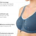 Wacoal Women's Simone Sport Underwire Bra, 855170 (Blue, US 34D)