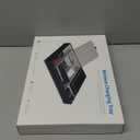 Valet Tray with Wireless Charger, Nightstand Organizer, Leather Desk Drawer Organizer Tray with 7 Compartments for Jewelries, Watch, Key, Wallet, Phone, Black