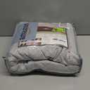 U-NICE HOME Loveseat Sofa Cover Reversible Couch Cover for Dogs with Elastic Straps Water Resistant Furniture Protector for Pets Couch Cover for 2 Cushion Couch (Loveseat, Light Grey/Light Grey)