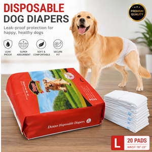 Pet Soft Dog Diapers Female, Disposable Female Dog Diaper, Doggie Diapers for Cat Puppy with Adjustable Foam Tail Hole(Pink,12L)