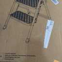KINGRACK 2 Step Ladder, Folding Step Stool with Safety Lock & Sturdy Anti-Slip Pedals, Pass 800lbs Load Testing, Lightwegiht, Portable Steel Ladder with Handrails for Home, Kitchen, Garage, Office