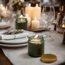 Danmu 3oz Glass Candle Jars,Candle Jars for Making Candles,Wedding,Baby Shower,Party Favors Decoration 24 Pack (Gold Lid)