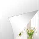 DARENYI Acrylic Mirror Sheets 14'' x 12'' x 1Pcs Frameless Adhesive Mirror Tiles for Wall, Flexible Mirror Stickers Wall Mirror Stick on Mirror for Gym, Bathroom, Bedroom, Home Decor