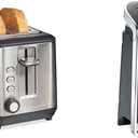 Hamilton Beach 2 Slice Extra Long Slot Toaster and Automatic Can Opener Bundle - Models 22996 and 76606ZA
