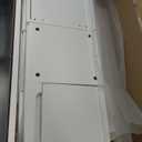 SUPER DEAL Small Bathroom Storage Cabinet with 4 Drawers, Freestanding Narrow Wooden Side Storage Organizer for Bathroom Hallway Living Room, White