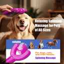 Indestructible Dog Toys for Aggressive Chewers, Heavy Duty Chew Proof Toys for Large Dogs, Durable Interactive Chew Toys for Adult Dogs with Anxiety Relief (purple)