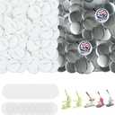 200 Sets Button Maker Supplies, 2.28 inch / 58mm Button Parts Buttons Supplies, Approx. 2.25 in Blank Badge Parts with Blank Paper for Buttons Maker Machine Pin Maker Press