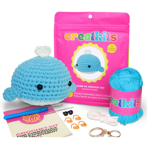 Crochet Kit for Beginners  Penguin | DIY Crochet Animal Kit with Step-by-Step Video  Craft Set for Adults & Kids  Includes Yarn, Hook, Needle, Scissors, Eyes & More  Great Gift for All Ages