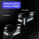 Weighted Vest Men Women,10lb/15lb/20lb Weight Vest for Women Workout,Body Weight Vests with Reflective Stripe for Workout,Strength Training,Running,Walking,Weightlifting (Black)