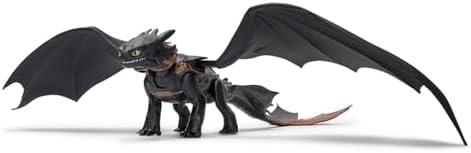 Dreamworks Dragons, How to Train Your Dragon, Ultimate Plasma Blast Toothless, 25” Wings with Lights & Sounds Action Figure, Kids Toys for Boys Ages 4 and up