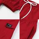 SANGTREE Girls & Womens Drawstring Cargo Jogger Pants,3 Years - Women 3XL (Small, Red)