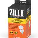 Zilla Canopy Series Fluorescent UVB/UVA Bulbs Desert 20 W, 3.875 IN, White