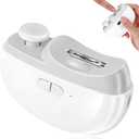 2025 Upgraded Electric Nail Clipper, Electric Nail File, 2 Speeds Automatic Nail Trimmer with LED Light & Clip Storage - USB Rechargeable for Baby, Kids, Adults, Seniors