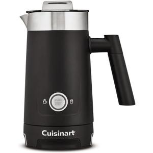 Cuisinart Hot and Cold Foam Milk Frother, Electric Frother for Coffee, Lattes, Cappuccinos, Macchiatos, Hot Chocolate and More, Stainless Steel Nonstick Milk Tank, Cool Touch Exterior, FR-16, Black