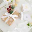 MEEDEE White Velvet Ribbon 1 Inch Single Face Nylon Velvet Ribbon 2 Rolls 20 Yards White Ribbons for Christmas Tree, Gift Wrappig, Rustic Wreath, Velvet Bow Making, Floral Bouquets, Home Decor