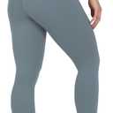 90 Degree By Reflex High Waist Legging 7/8 Tummy Control Yoga Workout Pants (Gray, XXL)