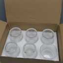 12 oz Plastic Drinking Glasses Set of 6, Reusable Unbreakable Ribbed Glassware, Shatterproof Stackable Ribbed Glasses Vintage Acrylic Glassware for Tea Juice Water, Dishwasher Safe