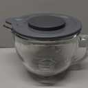 Glass Mixing Bowl Accessory 5 Quart - Compatible with KitchenAid 4.5 and 5 Quart Tilt-Head Stand Mixers (With Lid & Lock Ring)
