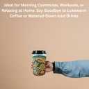 Neoprene Insulated Cup Sleeve for Iced Coffee, Hot & Cold Beverages  Reusable, Washable Drink Holder Cup Sleeve  Anti-Slip, Eco-Friendly, Multi-Color Design (BUSH, SMALL)