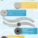 IWIWE WD22X33499 WD22X27724 Dishwasher Lower Spray Arm Compatible with GE Dishwasher Replaces AP7014276 WD22X26621 WD22X27724 WD22X10091 (1 Pc-Main image shows front & back)