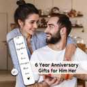 3 x Iron Gifts for 6th Anniversary, 6 Year Anniversary Wedding Gifts for Him Her, Iron Gift for Him Her, Anniversarys Bookmark for Men Women,Wedding Anniversarys Gift for Husband Wife Boyfriend Girlfriend