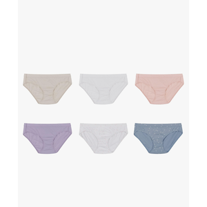 Hanes Women's Organic Cotton Panties Pack, ComfortSoft Underwear, 6-Pack (Colors May Vary)