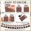 Capoda Wooden Graduation Photo Banners Class of 2026 Wooden Grade Photo Display Kindergarten to 12th Grade Picture Banners Decorations for School Graduation Party Supplies, 4X6 Inch(Brown)
