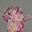 Pink Style Iron on Patches, Embroidered Vintage Girl Patches, Cute Applique Patches for Clothing, Jackets, Hats, Backpacks, Jeans (Pack of 32)