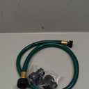 Garden Hose No Leaking for Watering: No Kink and Lightweight - 1/2" Water Hoses 3 FT with Fittings for Outdoor and Yard (Green)