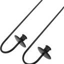 VOSAREA 2pcs Metal Wall Candle Holders Elegant Sconces for Farmhouse Fireplace Wedding Decor Sturdy Iron Design Modern Wall Mount Candle Holders for Versatile Living