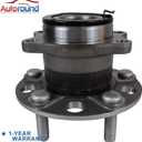 Autoround 512333 4WD/AWD Rear Wheel Bearing and Hub Assembly Compatible with Compass Patriot 2007-2017, Dodge Caliber 2007-2008 5 Lug