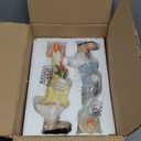 WONDHOME Garden Statues Couple Duck, Funny Cartoon Duck Garden Statues Indoor Outdoor Spring Decorations Cute Ducks Art Décor Goose for Yard Home Garden Patio and Office (2- Pack)