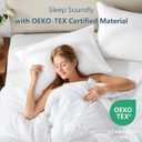 CozyLux Soft Supportive Bed Pillows for Side and Back Sleepers, Oeko-Tex Certified Down Alternative Filling, Hotel Quality Fluffy Sleeping Pillow, White, Standard - 18" x 26", 4 Pack