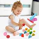 Dough Tools Play for Kids- Toy Accessories Include Stamps Cutter Scissor Roller Extruder Molds and Storage Box Party Favors Set for Age 2-8