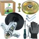 Pre-Greased 918-0671 Spindle Assembly with 756-04129B Idler Pulley Replaces 918-04608A 918-0671B 918-0671D 618-04608A for Cub Cadet RZT 54 GT1554 GT 1554 GTX1054 ZTL8000 Lawn Tractors