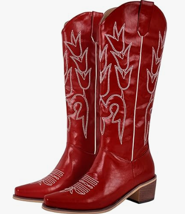 LISHAN Women's Western Boots Cowboy Cowgirl Boots
 8.5