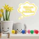 Skylety 100 Pieces Mini Smile Face Stress Balls Funny Stresbe Happy Foam Soft Colored Smile Toys for Adults 1.2 Inch Relief Balls for Anxiety(Assorted Colors)