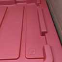 IRIS USA 4-Pack 27 Gallon Storage Bins with Lids |Made in USA| Heavy Duty Plastic Tote Containers for Truckbed Tool Box Organization, Large - Red