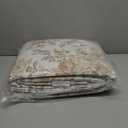 Wonderful Floral Cotton Quilt King Size Stitch Bedding Set, Taupe Lightweight Comforter Cabin Blanket Farmhouse Bedspread with Pillow Shams for All Season