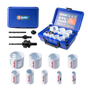 13pcs Hole Saw Set,Bi-Metal Hole Saw Kit, M42 Bi-Metal Hole Cutter Set with General Purpose 3/4" to 2-1/2"