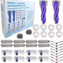 Replacement Accessories Parts Kit Compatible with Narwal Freo Z Ultra - Includes 8 Dust Bags, 8 Mop Pads, 8 Filters, 8 Side Brushes, 2 Rubber Main Brushes,2 Baseboard Rags