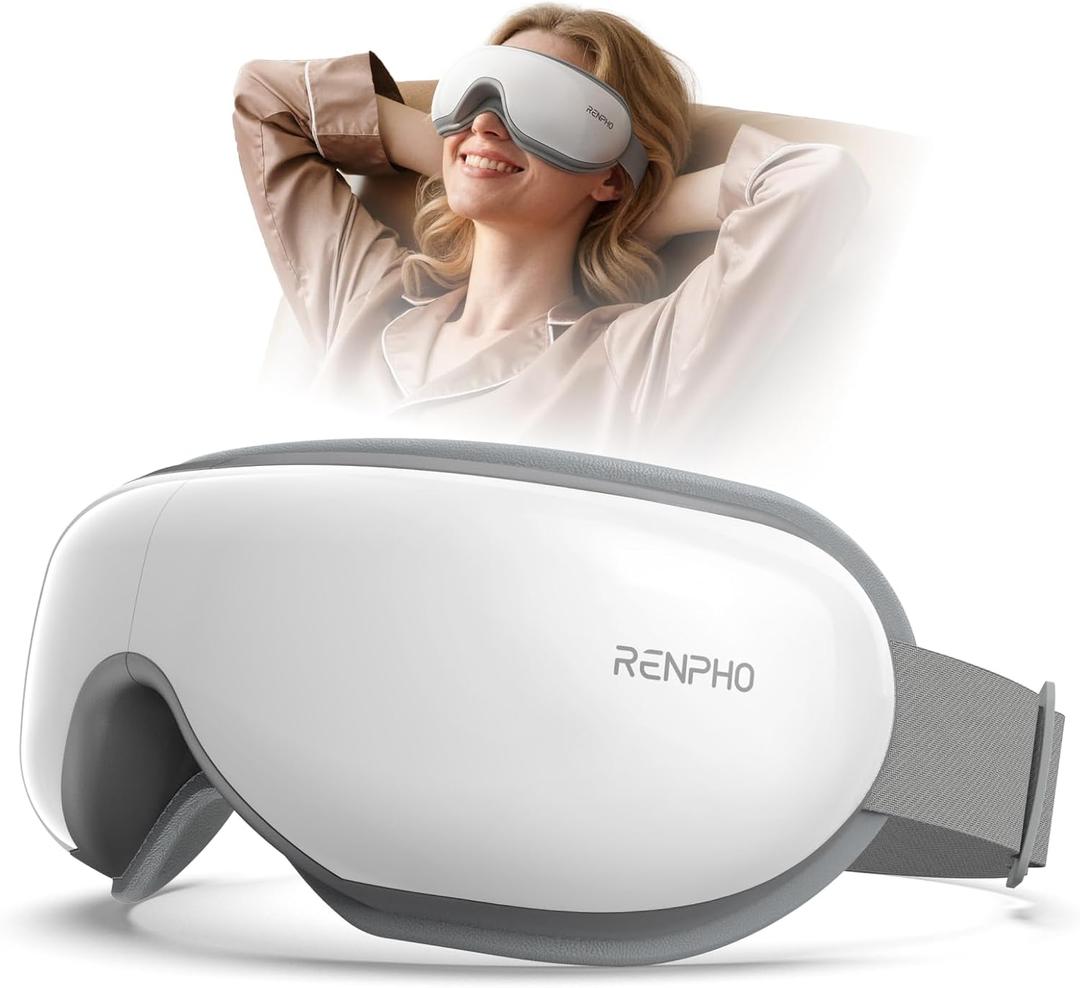 RENPHO Mothers Day Gifts for Women, Eye Massager with Heat, FSA Eligible HSA, Eye Mask for Migraine Relief, Birthday Gift for Men Mom Her, Sleep Mask for Reduce Strain and Dry Eyes, Eyeris 1